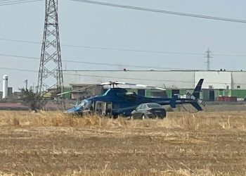 Tekirdağ’da helikopter tarlaya mecburî iniş yaptı