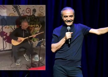 Yılmaz Erdoğan metroda sokak sanatçısına eşlik etti