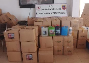 Ankara’da 38 ton paketlenmiş geçersiz deterjan ele geçirildi