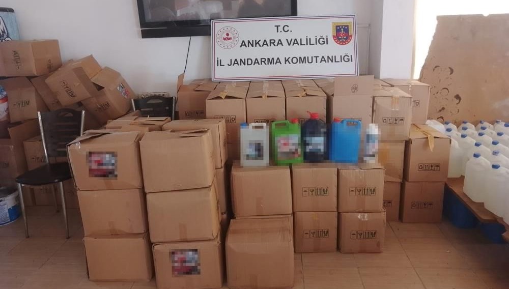 Ankara’da 38 ton paketlenmiş geçersiz deterjan ele geçirildi