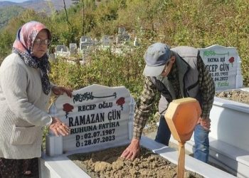 Bartın’da mezarlıkta ayı paniği