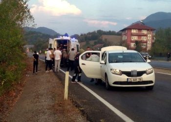 Eşine araç kullanmayı öğretirken kaza yaptı: 1 yaralı