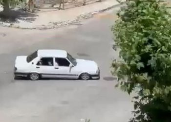 Hastane önünde drift değerliye patladı