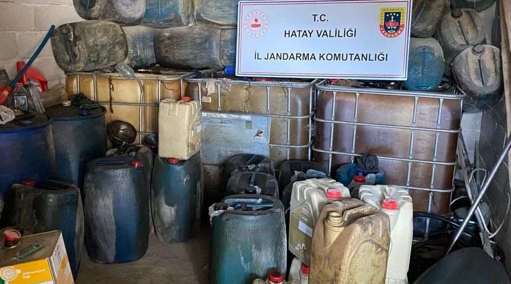 Hatay’da 12 bin litre kaçak akaryakıt ele geçirildi