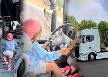 Kenan Sofuoğlu’nun 4 yaşındaki oğlu Zayn bu kere tır kullandı