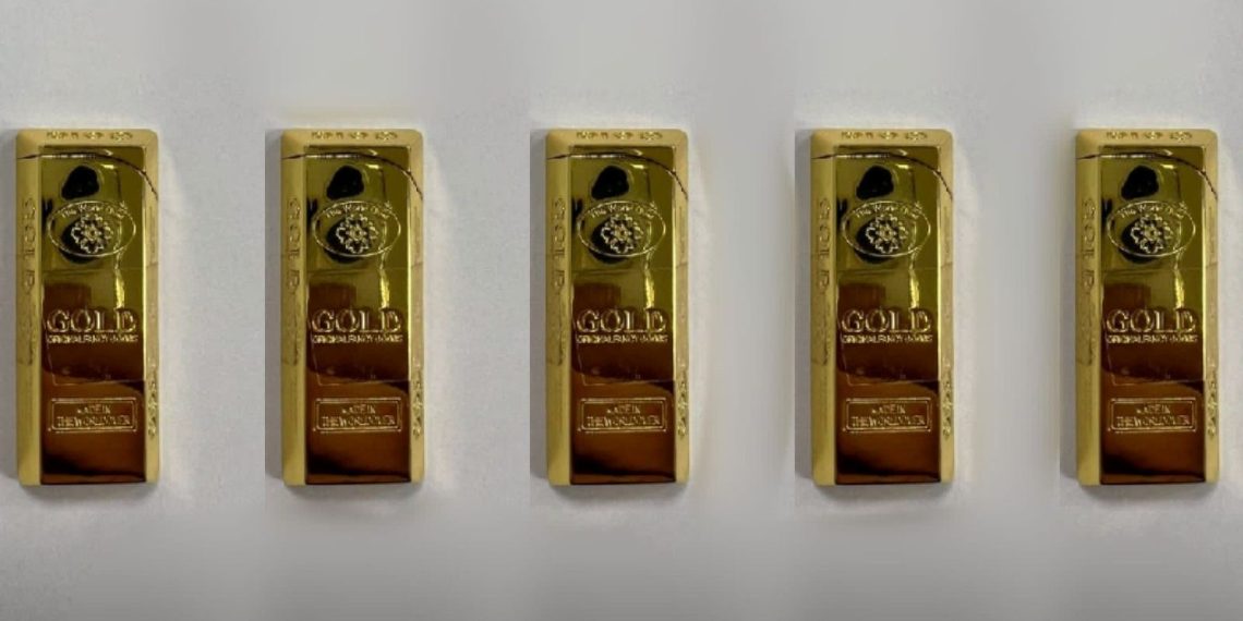 Külçe altın görünümlü çakmakla vurgun