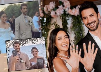 Melek Mosso’nun memnun günü: Serkan Sağdıç ile dünyaevine girdi