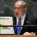 Netanyahu’dan BM’de Filistin’siz harita