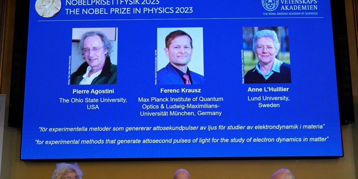 Nobel Fizik Mükafatı, Pierre Agostini, Ferenc Krausz ve Anne L’Huillier’e verildi