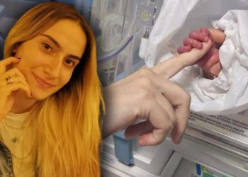 Organlarıyla 6 bireye can olan anneden bebeğine son dokunuş