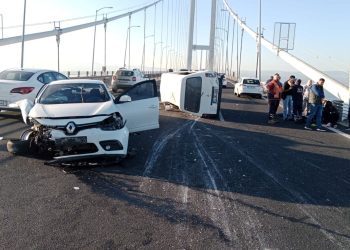 Osmangazi Köprüsü’nde kaza: 9 yaralı
