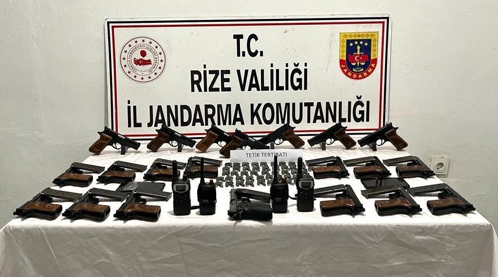 Rize’de yayla konutlarına kaçak silah baskını