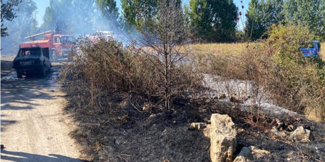 Taşla öldürdü, cesedi koyduğu arabası yaktı