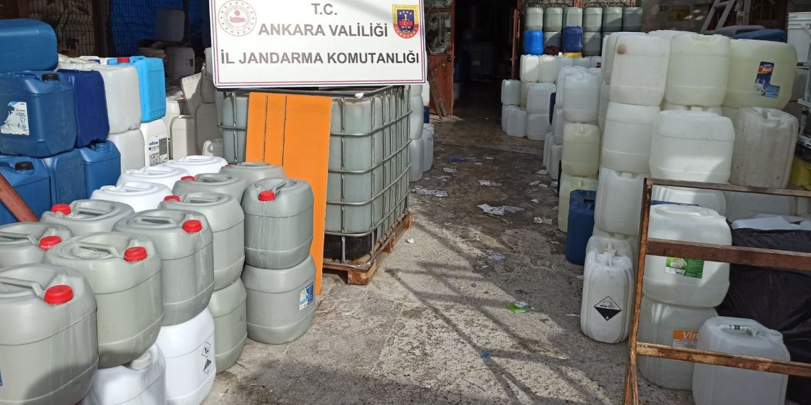Ankara’da 20 ton düzmece deterjan ele geçirildi