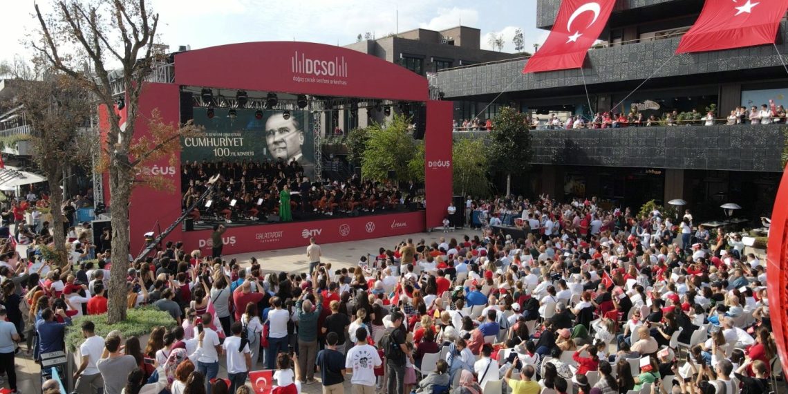Doğuş Çocuk Senfoni Orkestrası Cumhuriyet’in 100. yıl coşkusunu Galataport İstanbul’da kutladı