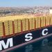 Dünyanın en büyük konteyner gemilerinden “MSC Türkiye” Tekirdağ’da