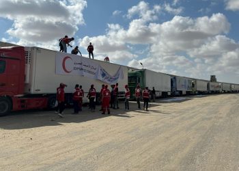 Gazze’ye insani yardım taşıyan 102 TIR daha ulaştı