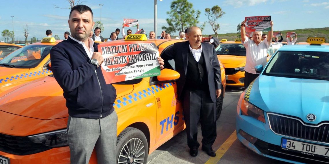 İstanbul Havalimanı taksicilerinden Filistin’e takviye