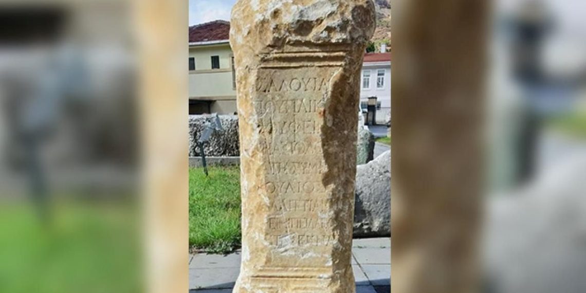 Kastamonu’da Roma periyoduna ilişkin mezar taşı bulundu