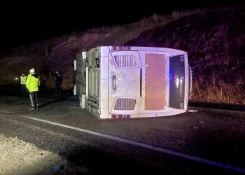 Kayseri’de yolcu otobüsü devrildi: Çok sayıda yaralı