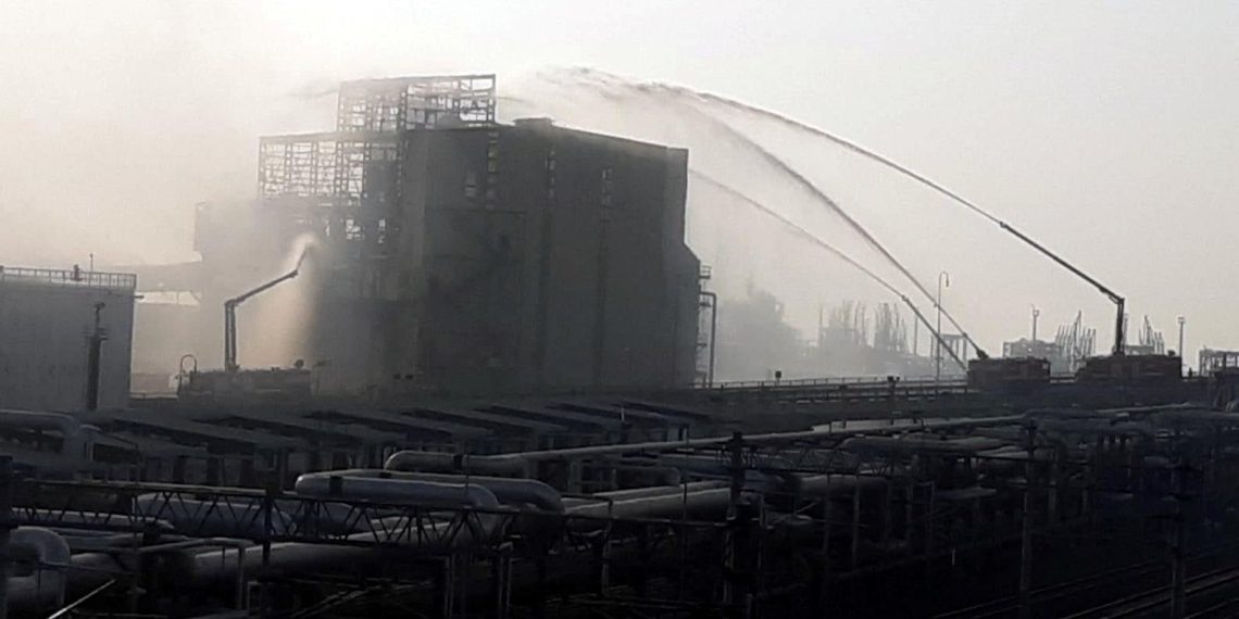 Kocaeli’de gübre fabrikasında yangın