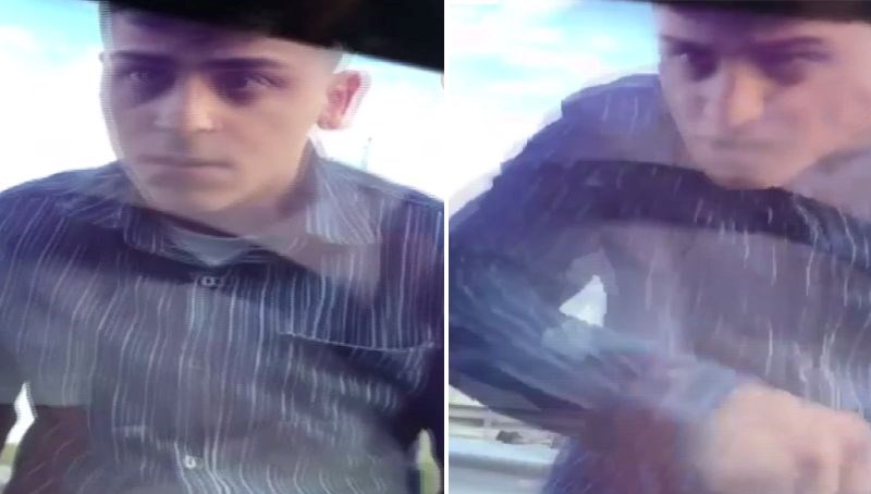 Maganda korna çalan aracın şoförüne saldırdı