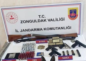 Meskenden cephanelik çıktı