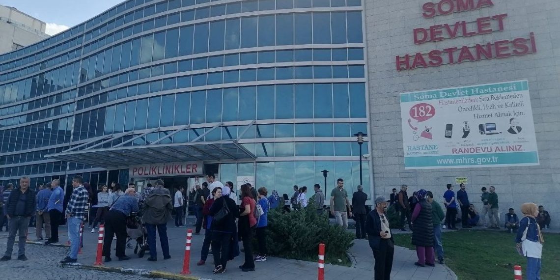 Soma Devlet Hastanesi’nde yangın