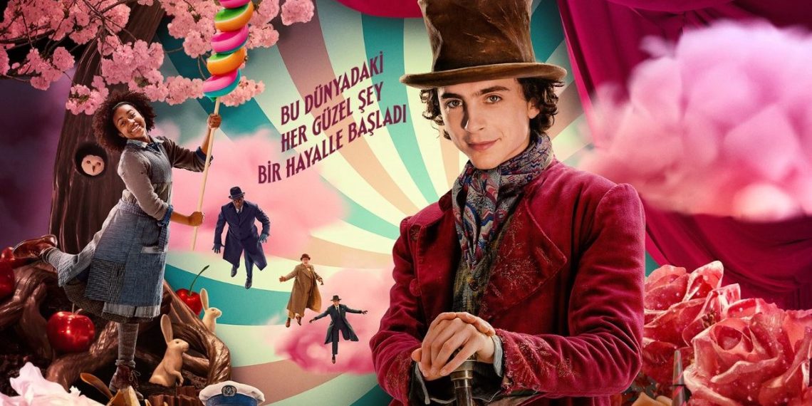 Wonka sinemasının yeni posteri yayınlandı