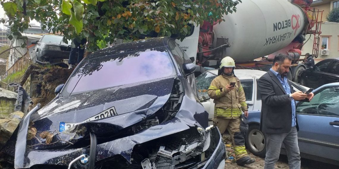 Beton mikseri sokağı savaş alanına çevirdi