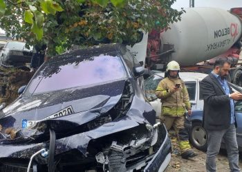 Beton mikseri sokağı savaş alanına çevirdi