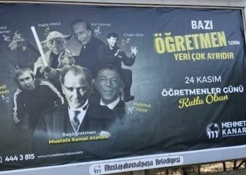 Bursa’da reaksiyon çeken Öğretmenler Günü afişi: 1 gün sonra kaldırıldı