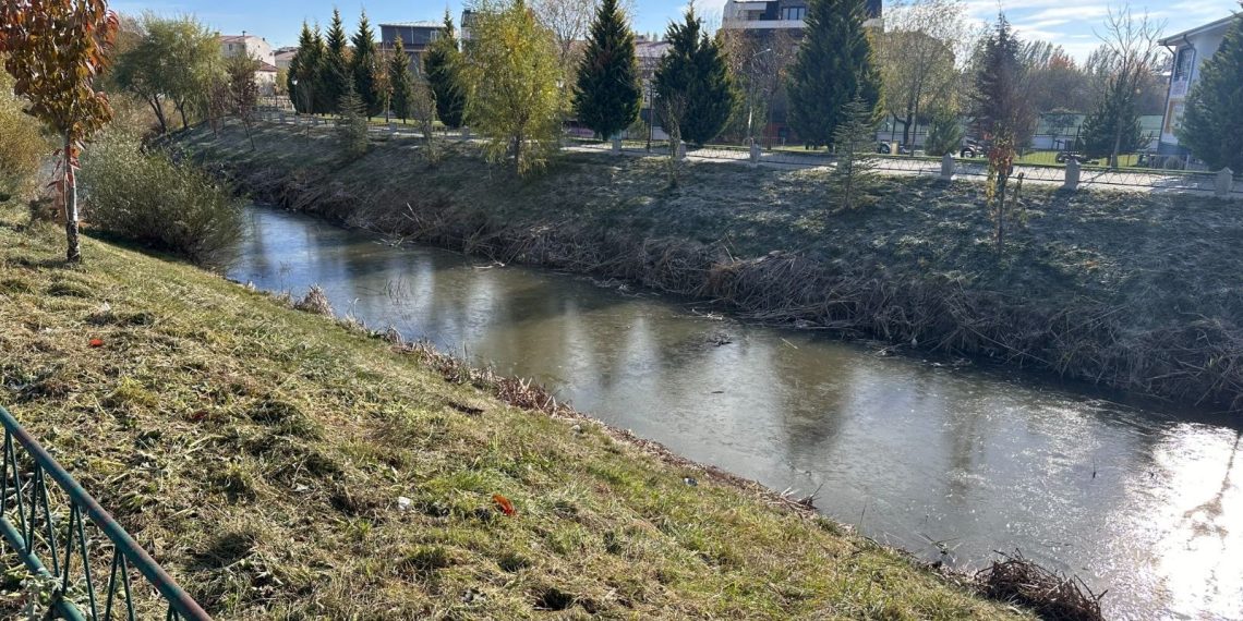 Porsuk Çayı buz tuttu