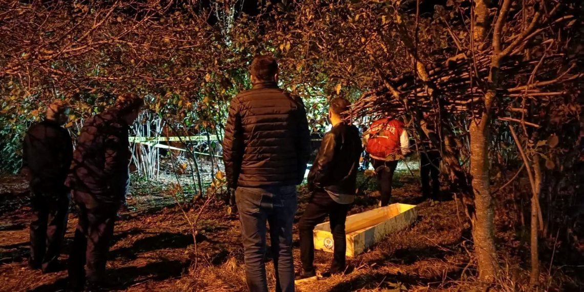 Trabzon’da, hekim meskeninin bahçesinde meyyit bulundu