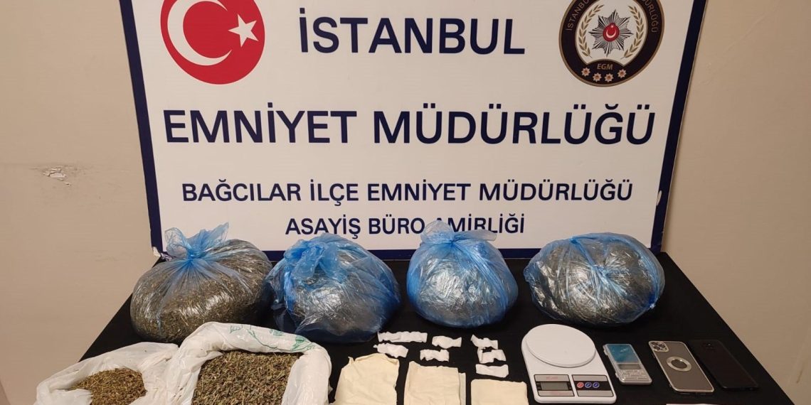 Bağcılar’da uyuşturucu kontrolü: 4 kilo 330 gram bonzai ele geçirildi