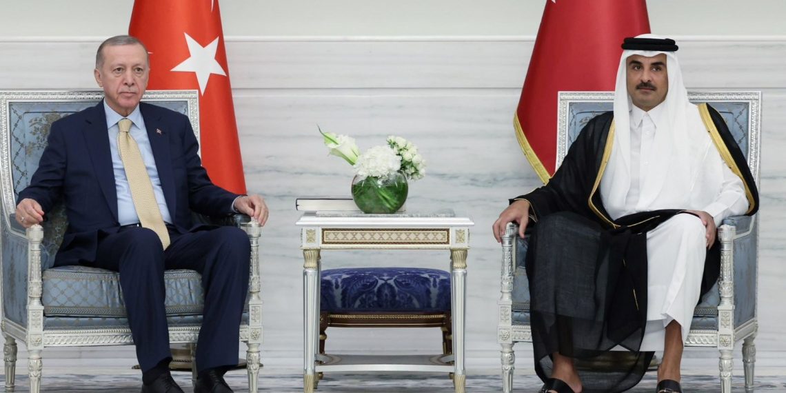 Cumhurbaşkanı Erdoğan, Katar Buyruğu Pir Temim ile bir ortaya geldi