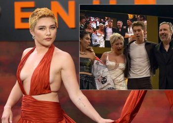 İngiliz oyuncu Florence Pugh’ün yüzüne nesne fırlatıldı