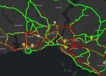 İstanbul’da cuma trafiği: Yoğunluk yüzde 85’i gördü
