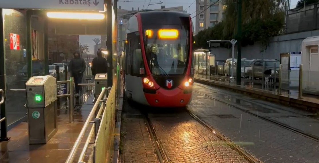 Kabataş-Bağcılar tramvay çizgisinde bakım çalışması