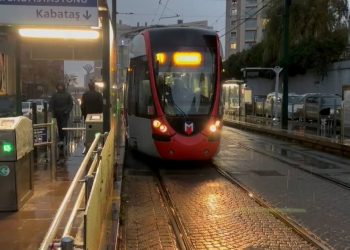 Kabataş-Bağcılar tramvay çizgisinde bakım çalışması