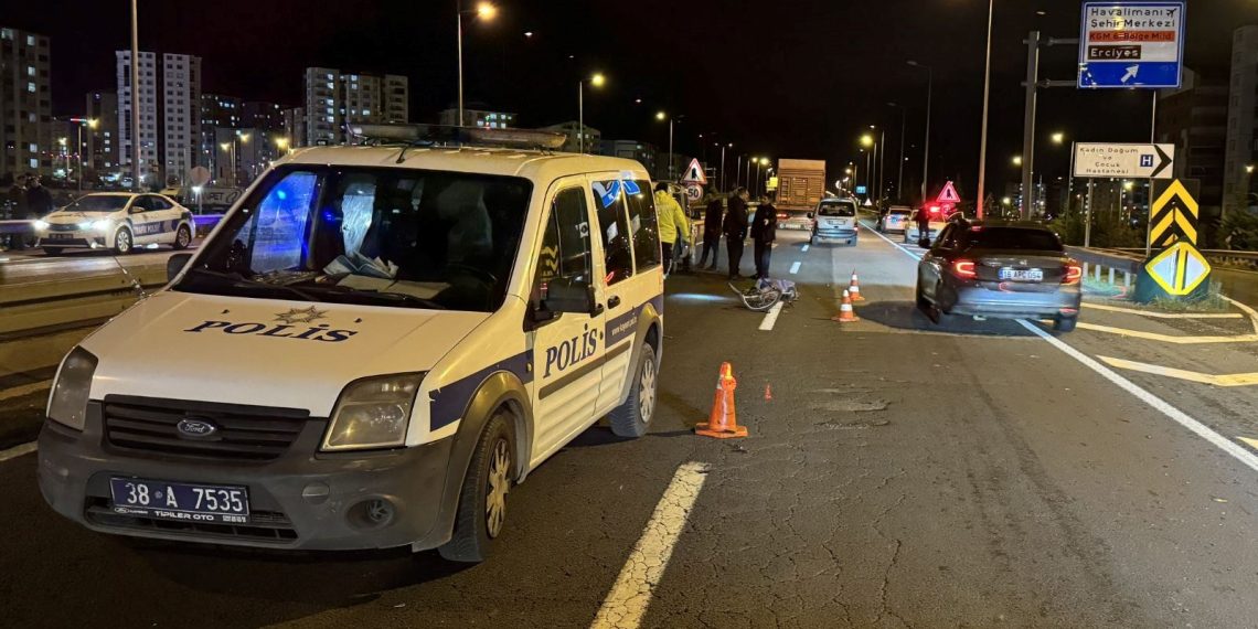 Kayseri’de arabanın çarptığı bisikletin şoförü öldü