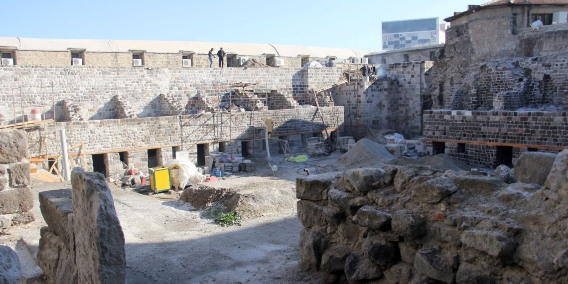 Kervanların yeri 504 yıllık Gön Han’ın onarımında sona gelindi