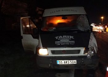 Samsun’da minibüsün çarptığı kişi öldü
