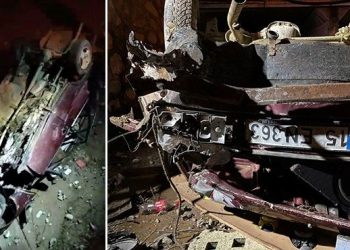 Burdur’da araba dere yatağına düştü: 3 kişi yaralandı