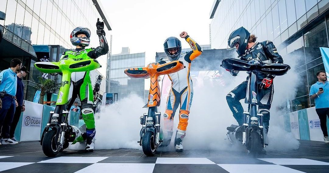 En süratli scooterlar yarıştı