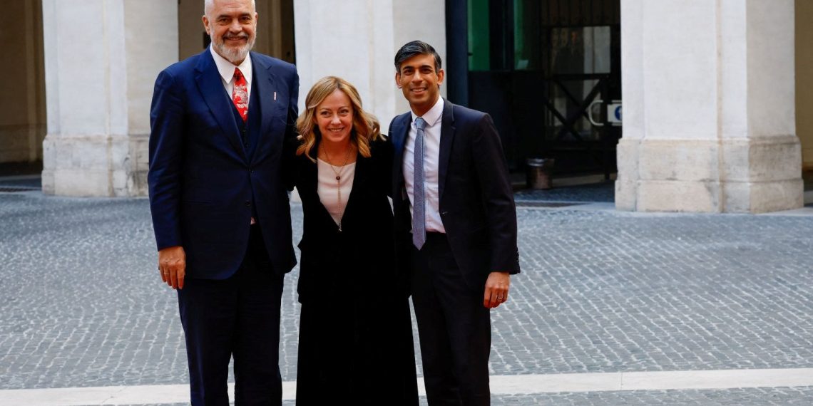 İtalya, İngiltere ve Arnavutluk başbakanları Roma’da üçlü görüşme yaptı