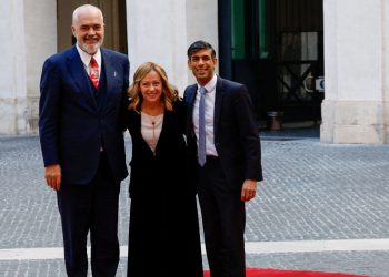 İtalya, İngiltere ve Arnavutluk başbakanları Roma’da üçlü görüşme yaptı