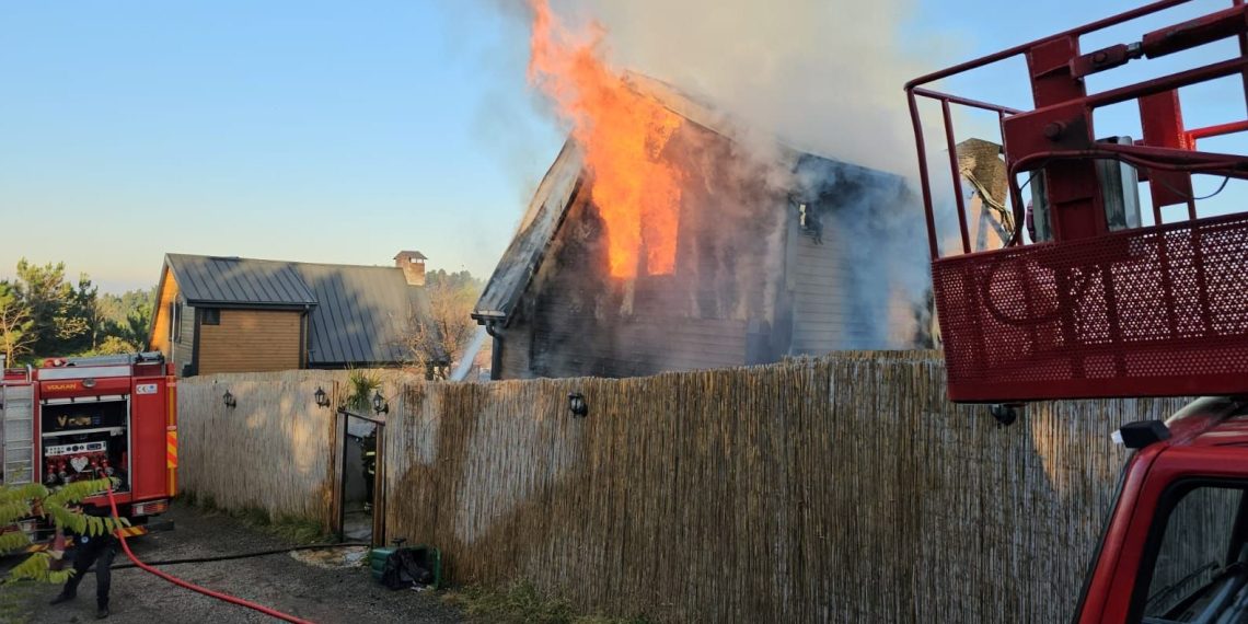 Sakarya’da bir bungalov konut yandı