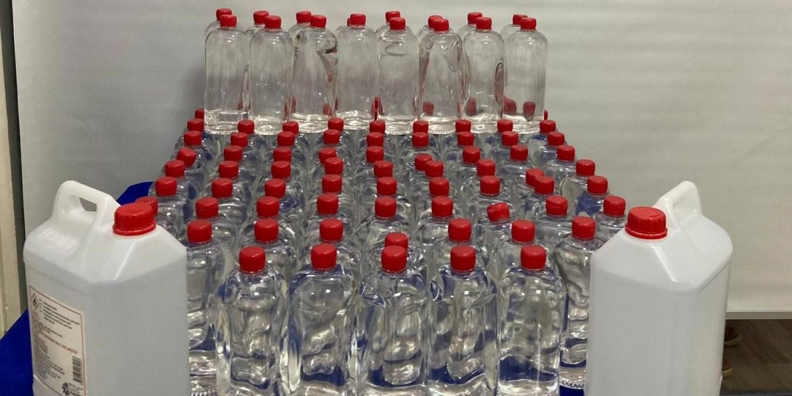 Samsun’da 160 litre etil alkol ele geçirildi