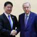 Cumhurbaşkanı Erdoğan, Moğolistan Cumhurbaşkanı Khurelsukh ile bir araya geldi